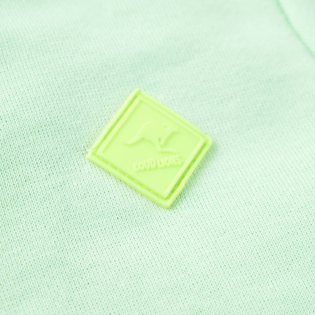 Kids' Hooded Zipper Sweatshirt Light Green 116