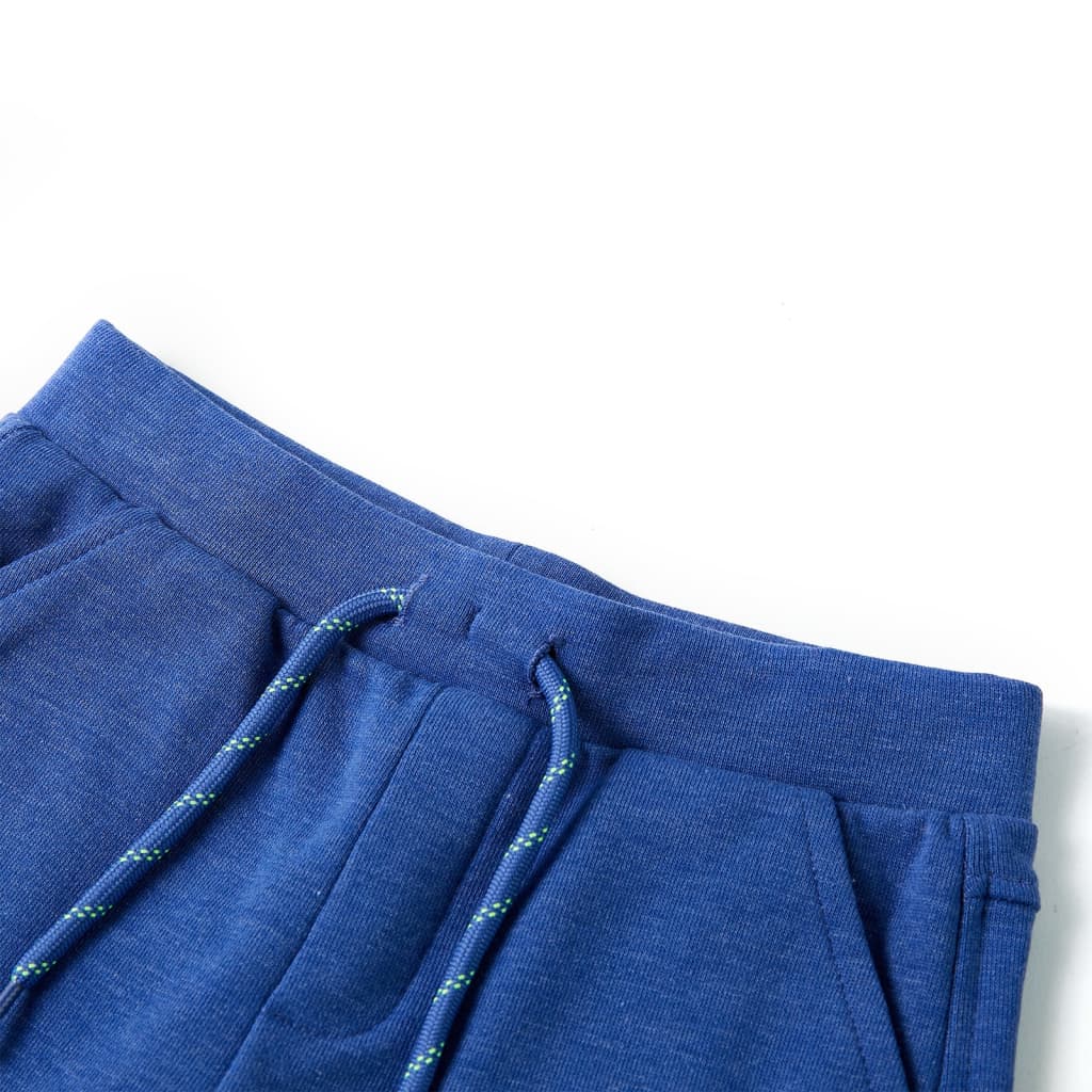 Kids' Shorts with Drawstring Blue Mélange 116
