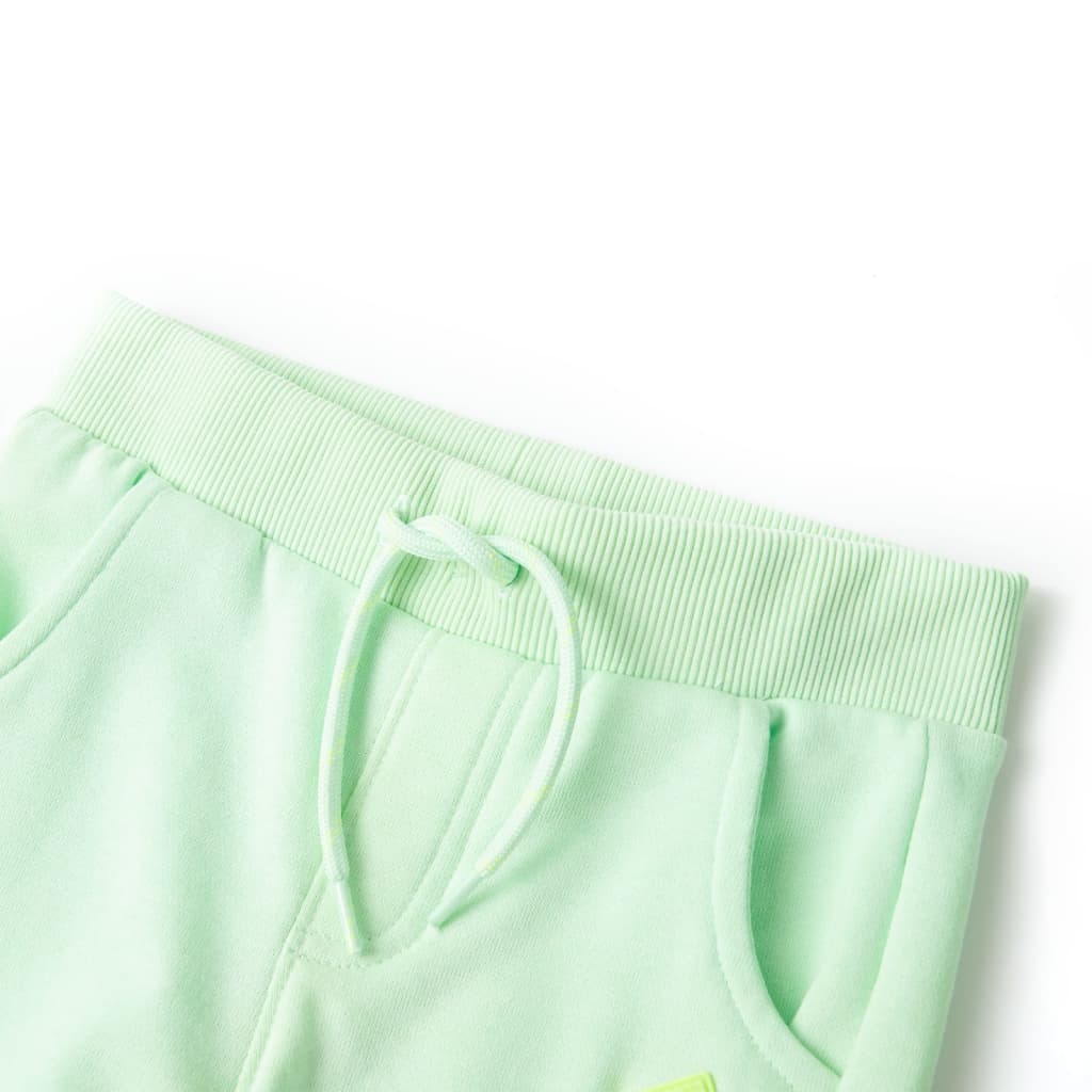 Pantalon de survêtement enfant vert vif 104