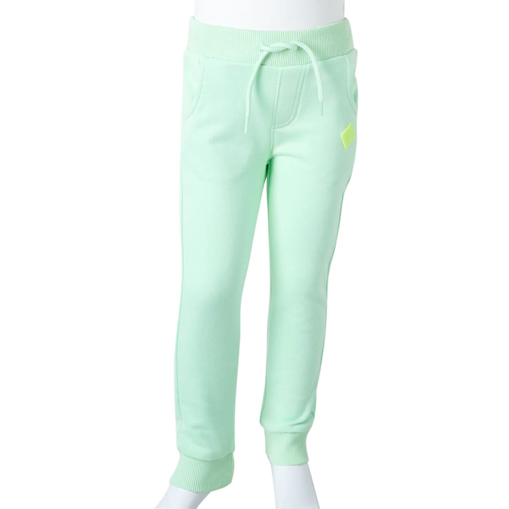 Pantalon de survêtement enfant vert vif 104