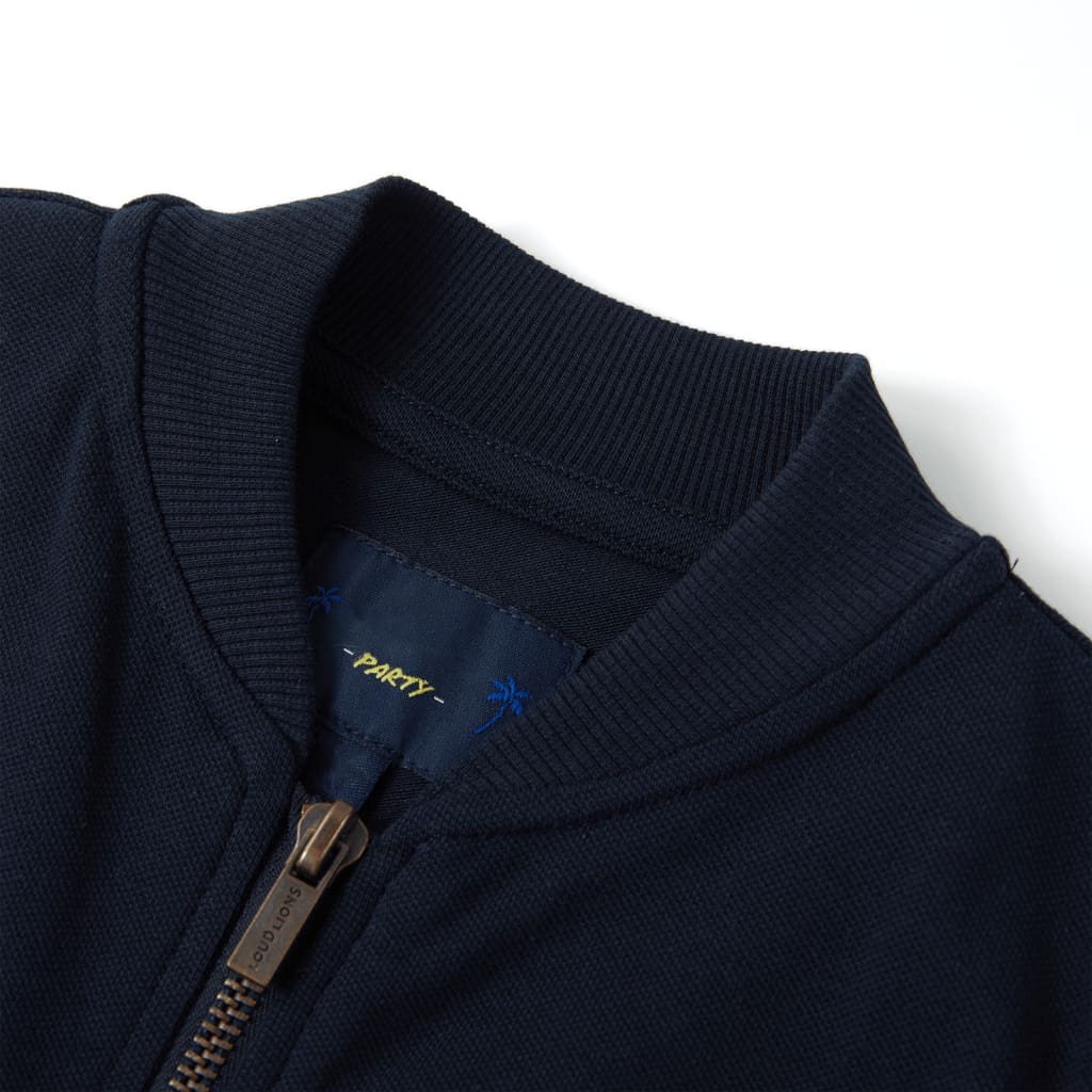 Sweat-shirt zippé enfant Bleu Marine 92