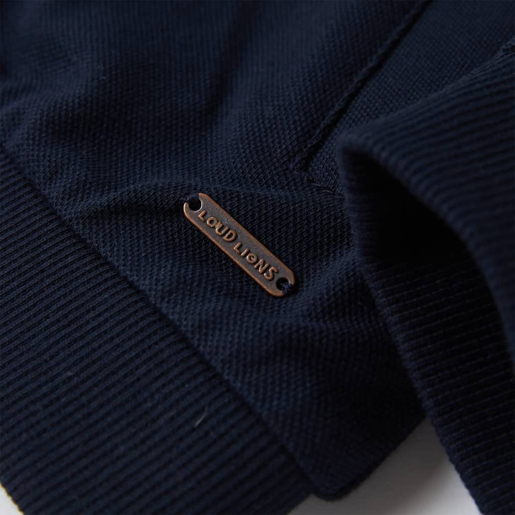 Sweat-shirt zippé enfant Bleu Marine 92