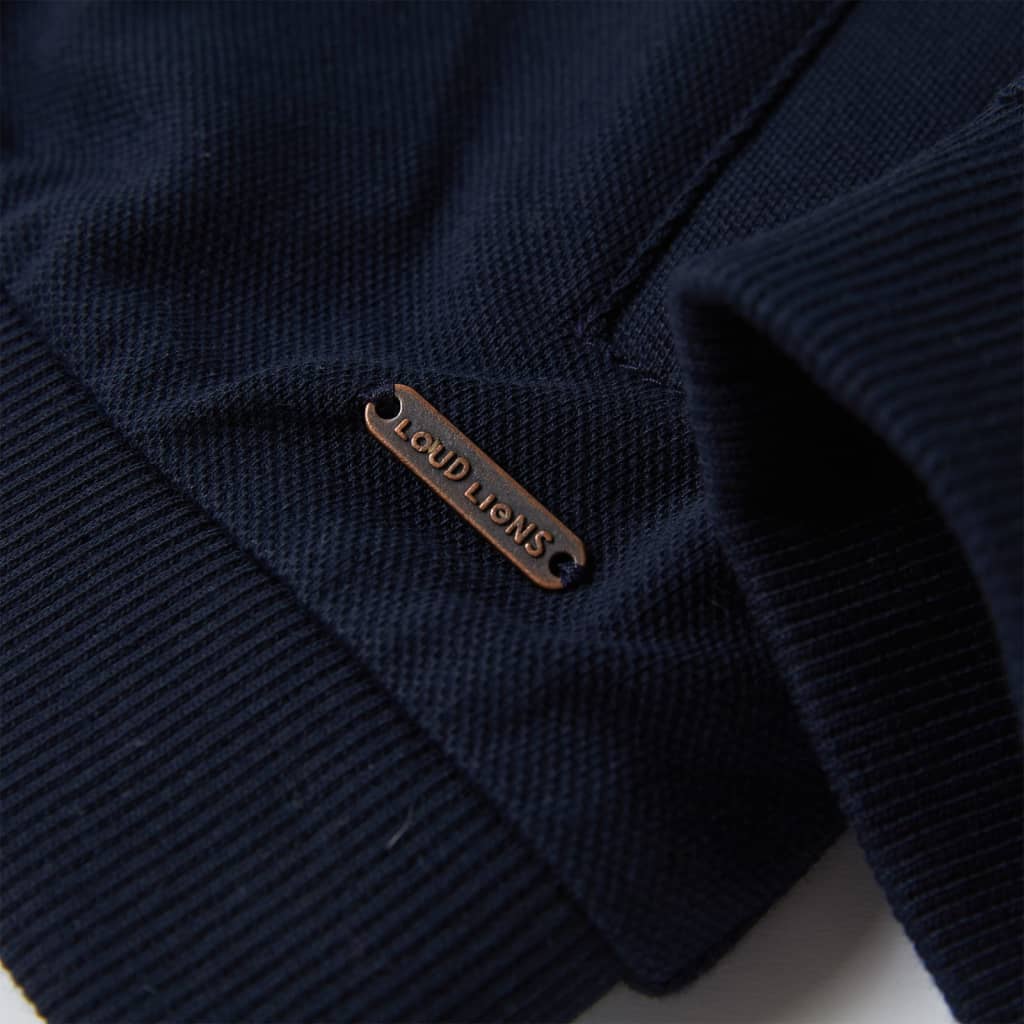 Sweat-shirt zippé enfant Marine 116