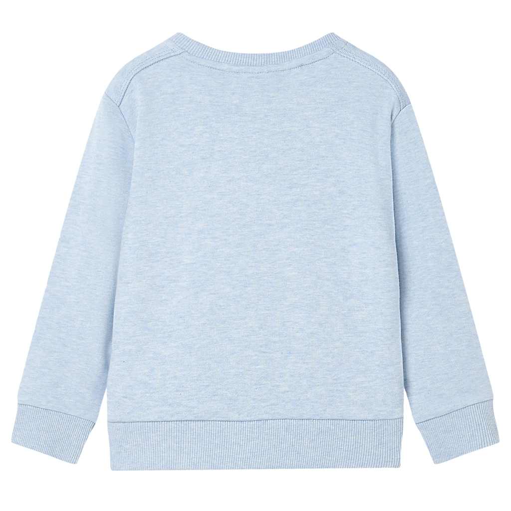 Sweatshirt enfant bleu clair chiné 104