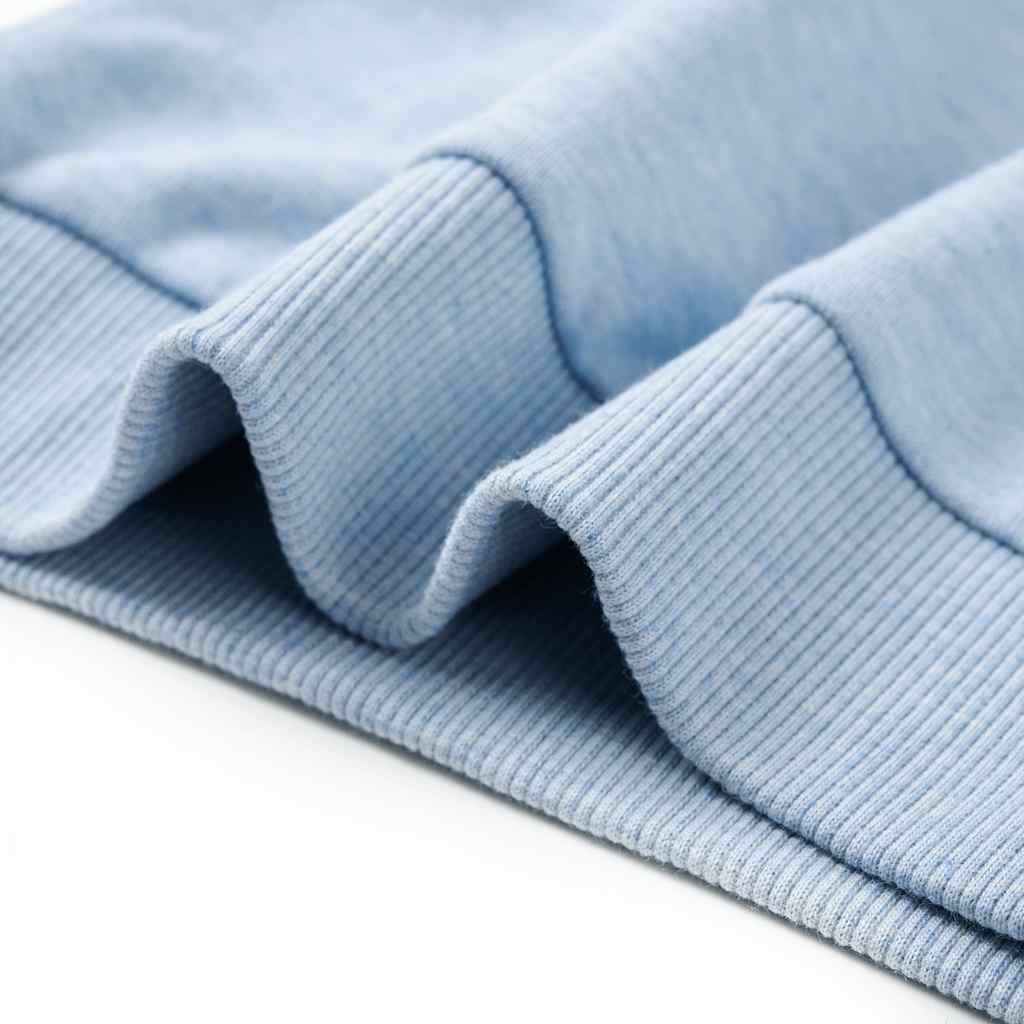 Sweatshirt enfant bleu clair chiné 104