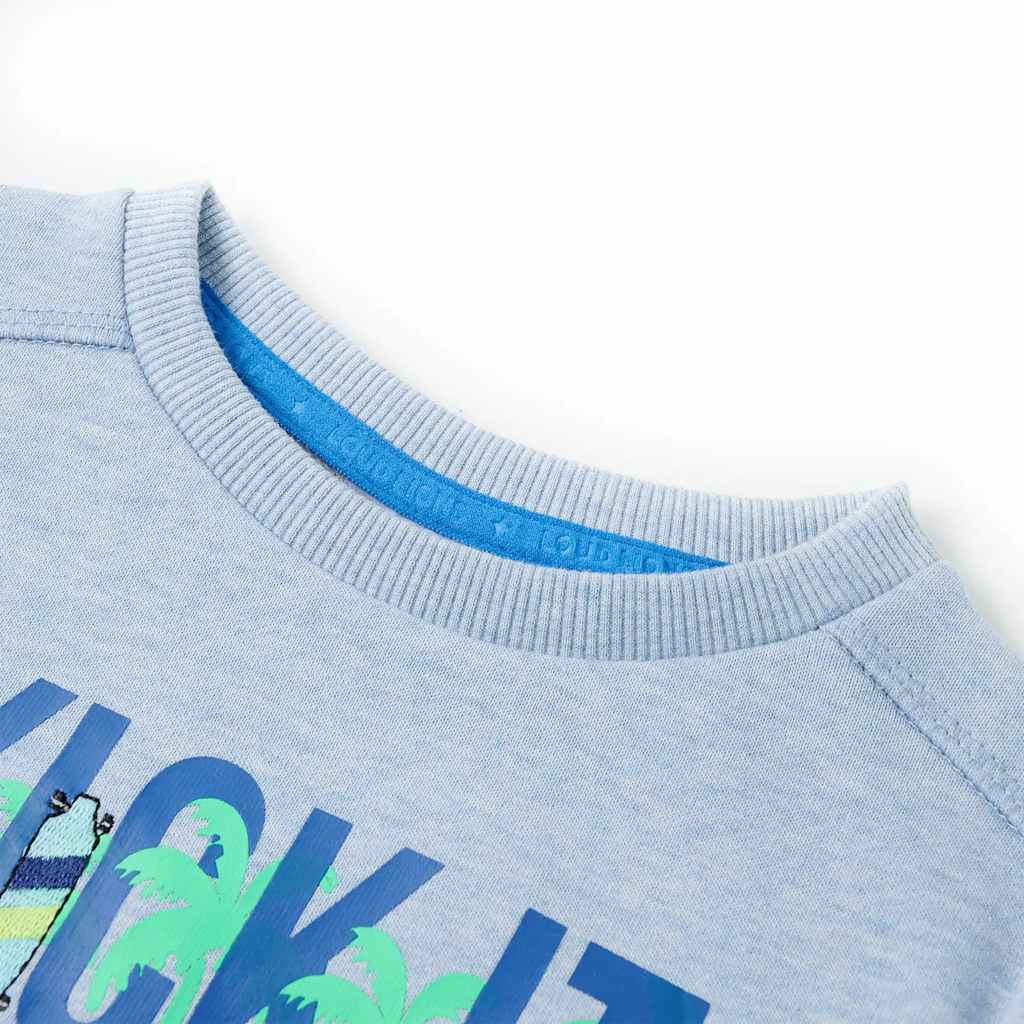 Kids' Sweatshirt Light Blue Melange 128