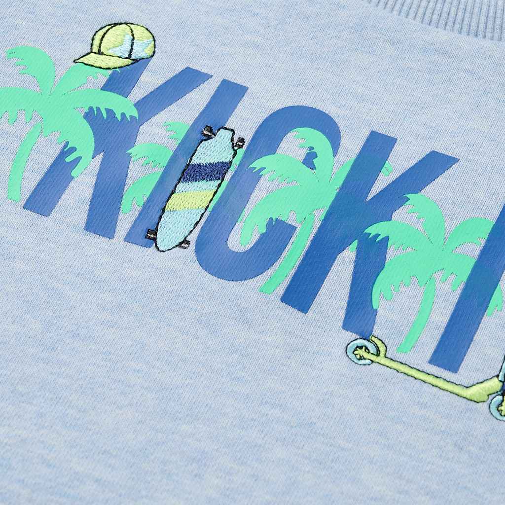 Kids' Sweatshirt Light Blue Melange 128