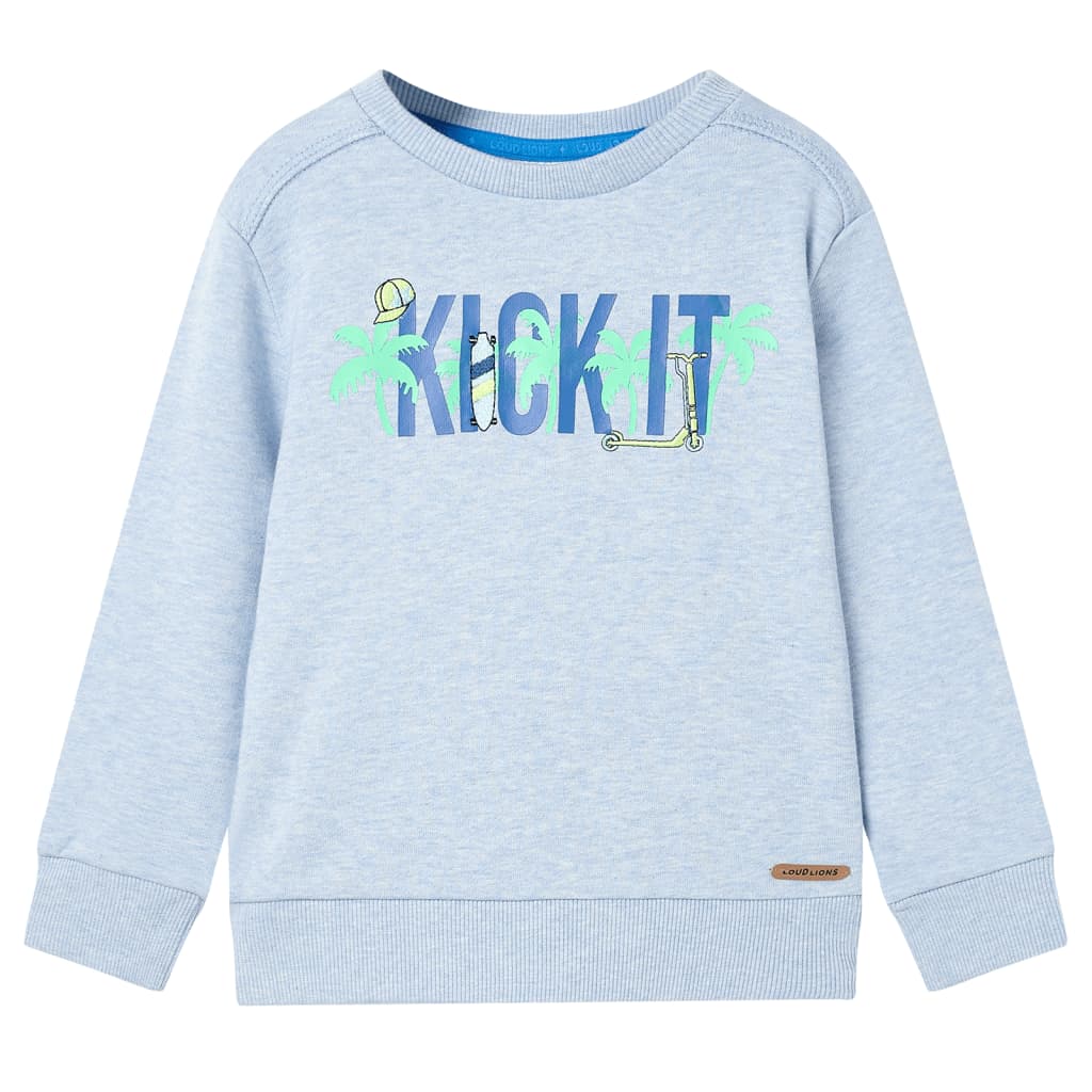 Kids' Sweatshirt Light Blue Melange 140