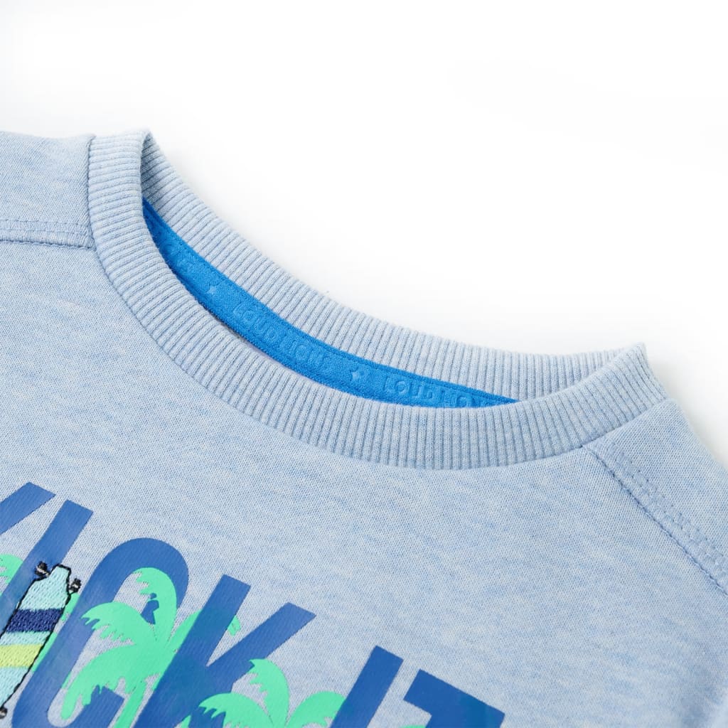 Kids' Sweatshirt Light Blue Melange 140