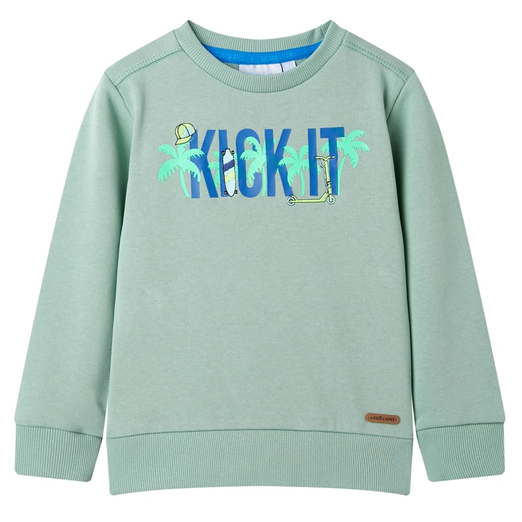 Sweat-shirt enfant Kaki clair 128