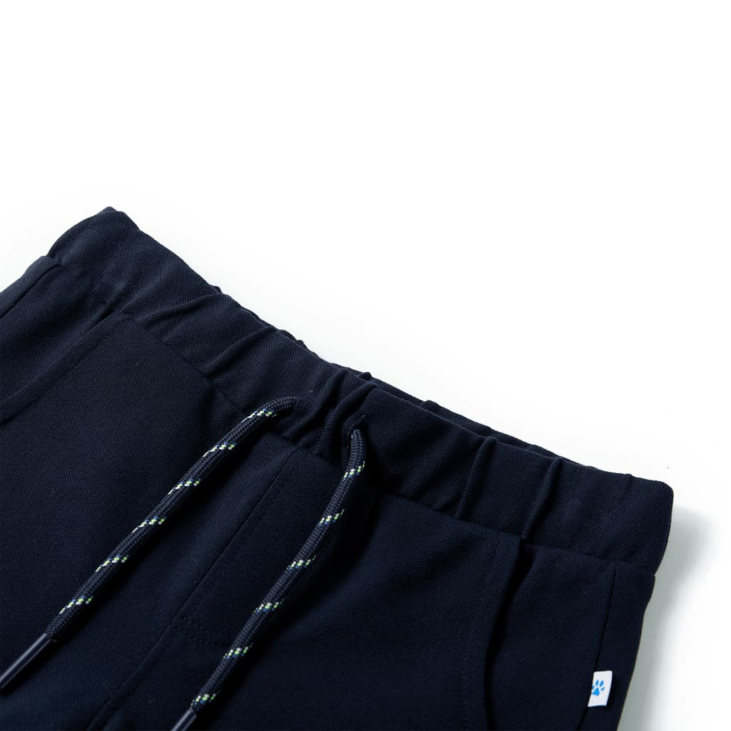 Kids' Shorts with Drawstring Navy Blue 92