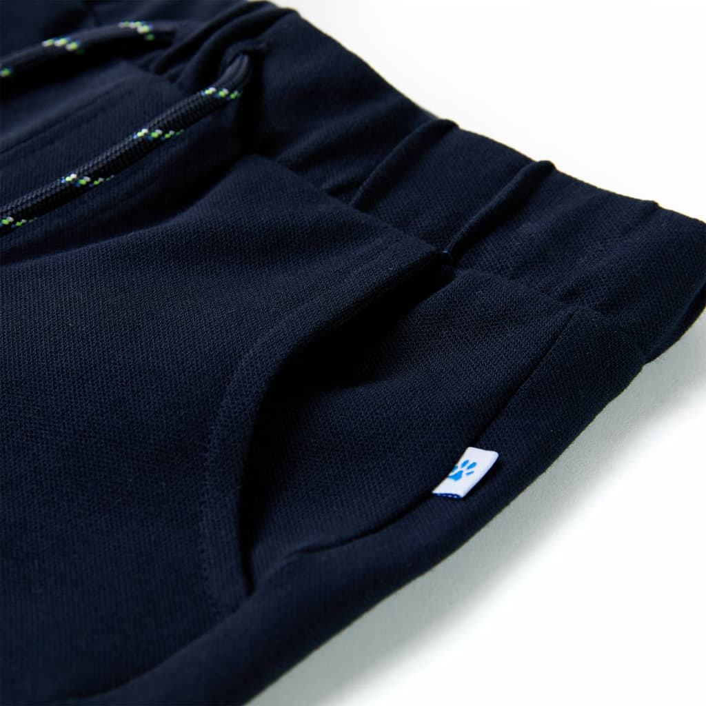 Kids' Shorts with Drawstring Navy Blue 92