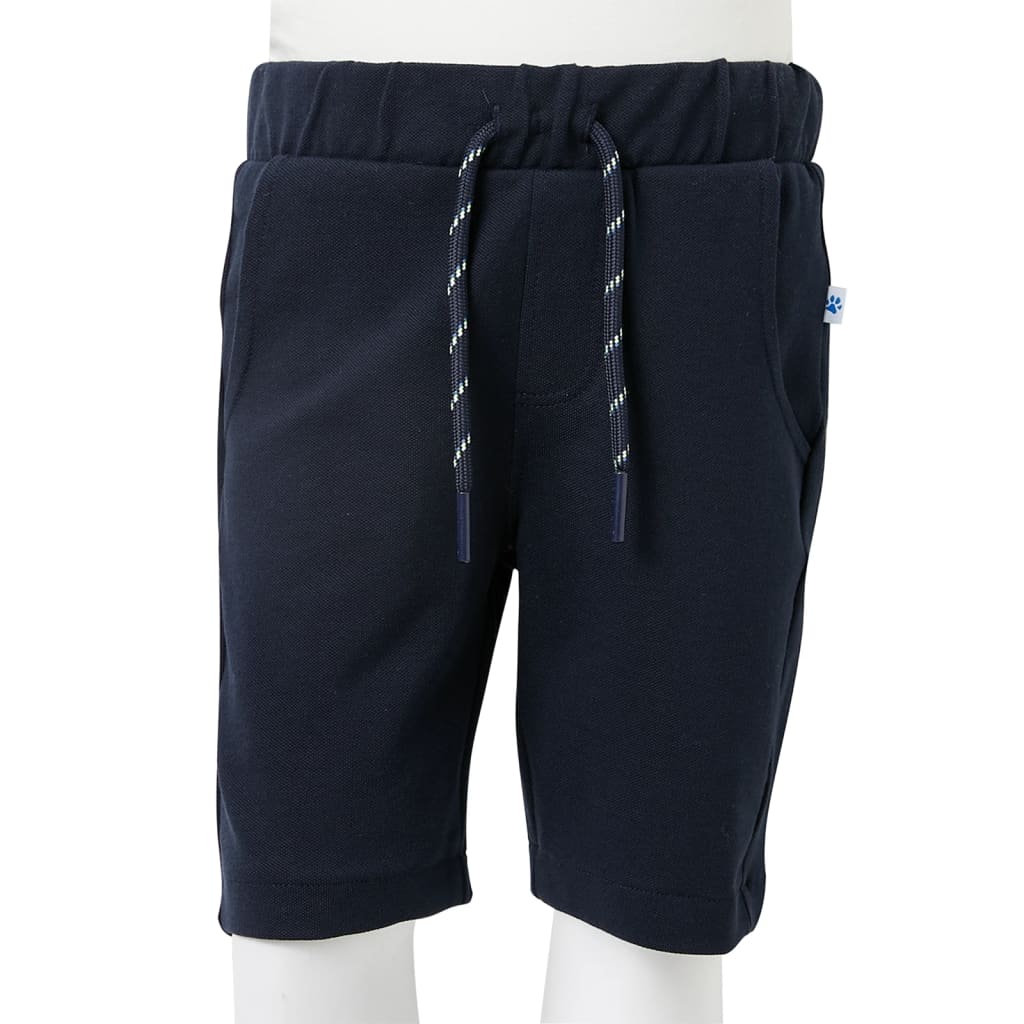 Kids' Shorts with Drawstring Navy Blue 92