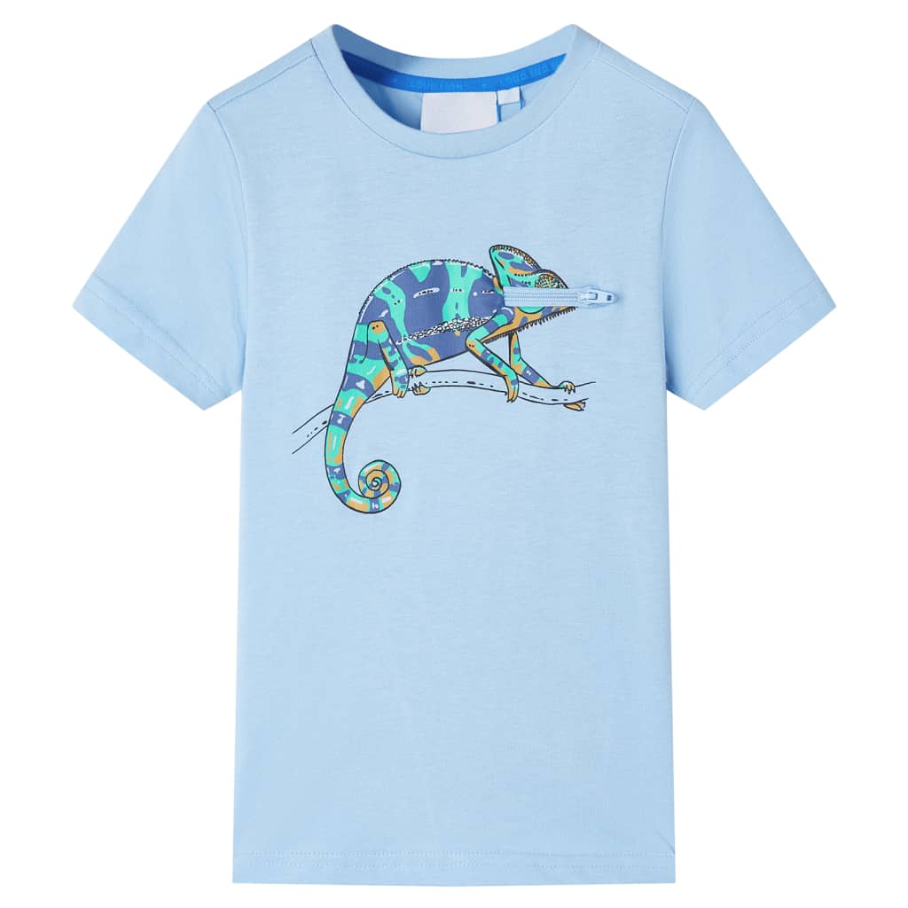 Kids' Short-Sleeved T-Shirt Light Blue 104