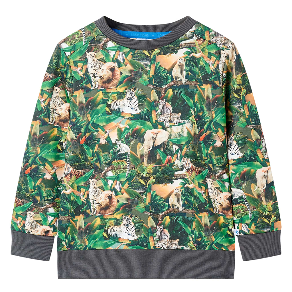 Kids' Jungle Motif Sweatshirt 140