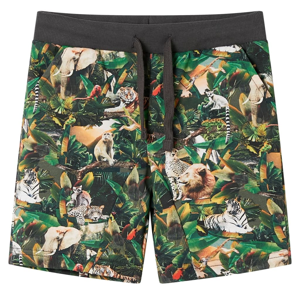Kids' Shorts with Drawstring Petrol Blue 104