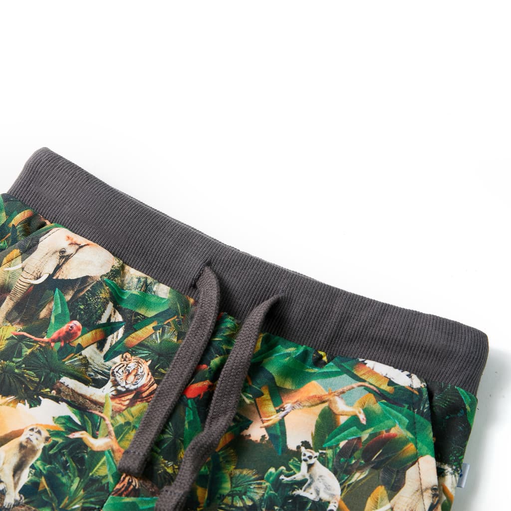 Kids' Shorts with Drawstring Petrol Blue 104