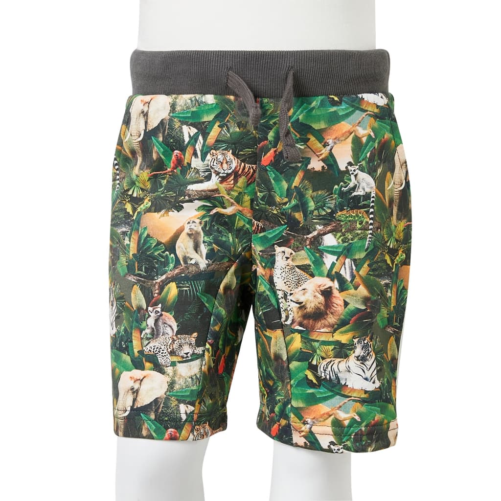 Kids' Shorts with Drawstring Petrol Blue 104