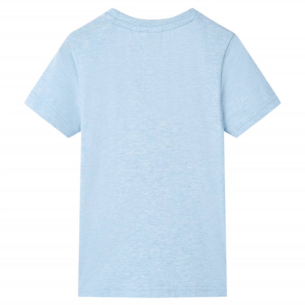 Kids T-Shirt Light Blue Melange 104