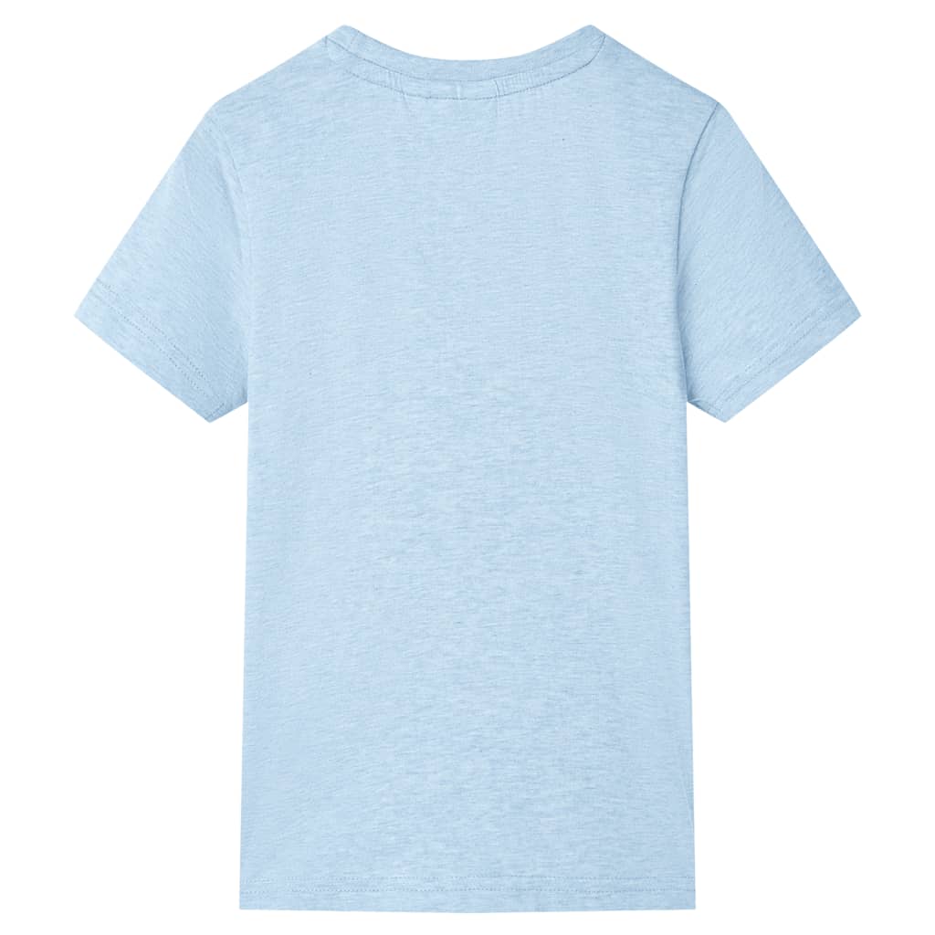 T-shirt enfant bleu clair chiné 140