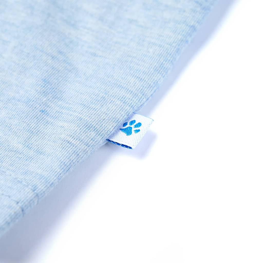 T-shirt enfant bleu clair chiné 140
