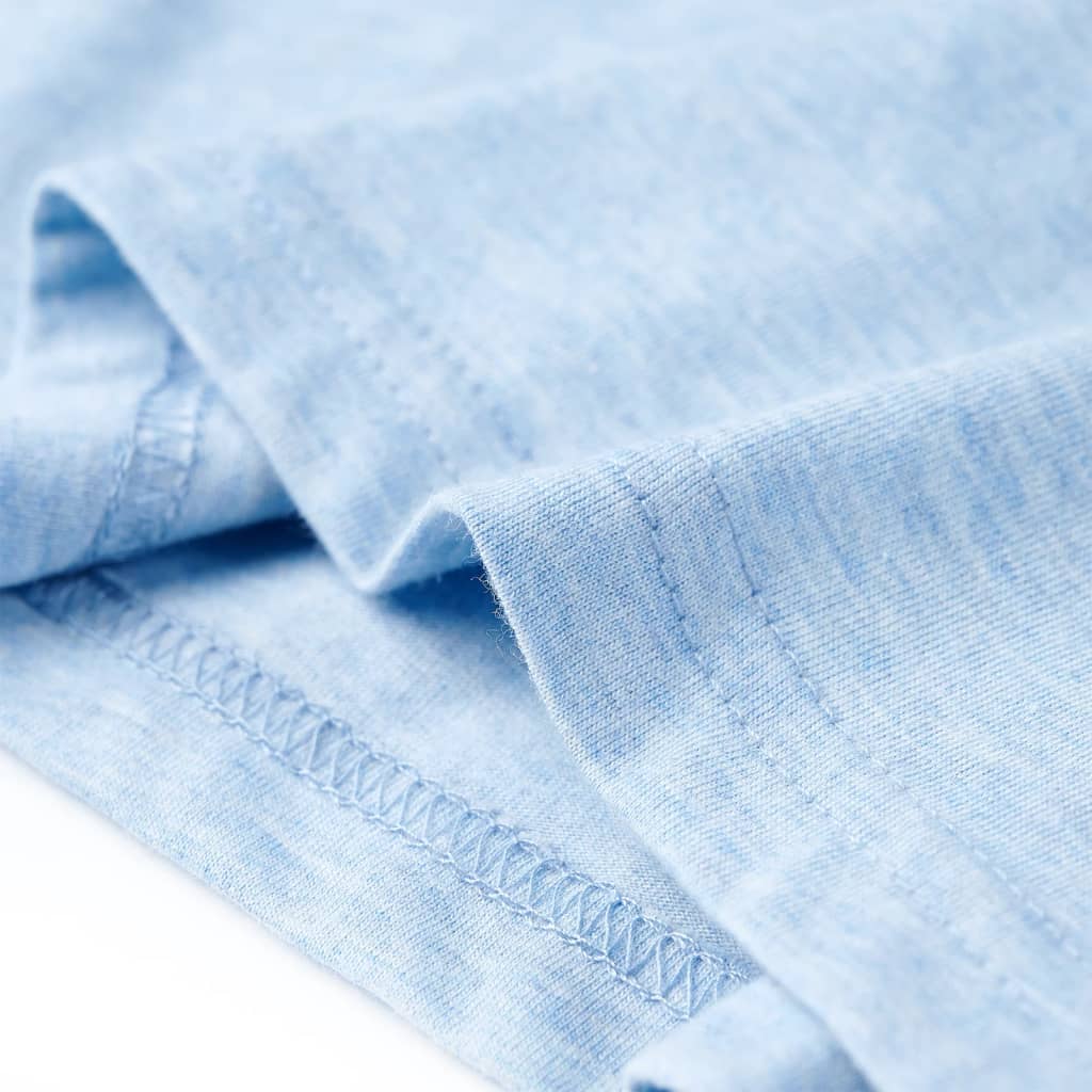 T-shirt enfant bleu clair chiné 140
