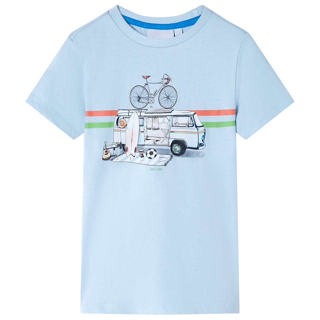 T-shirt enfant bleu clair 104