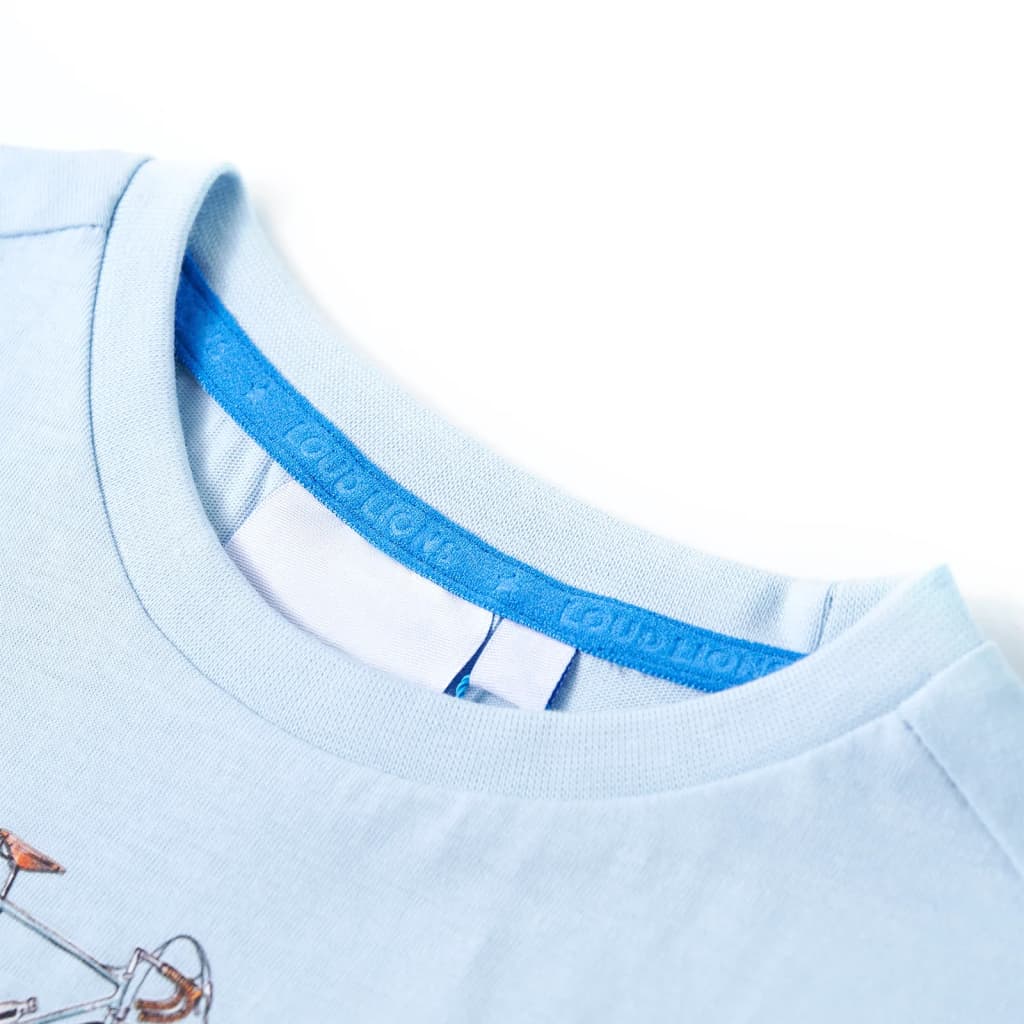 T-shirt enfant bleu clair 104