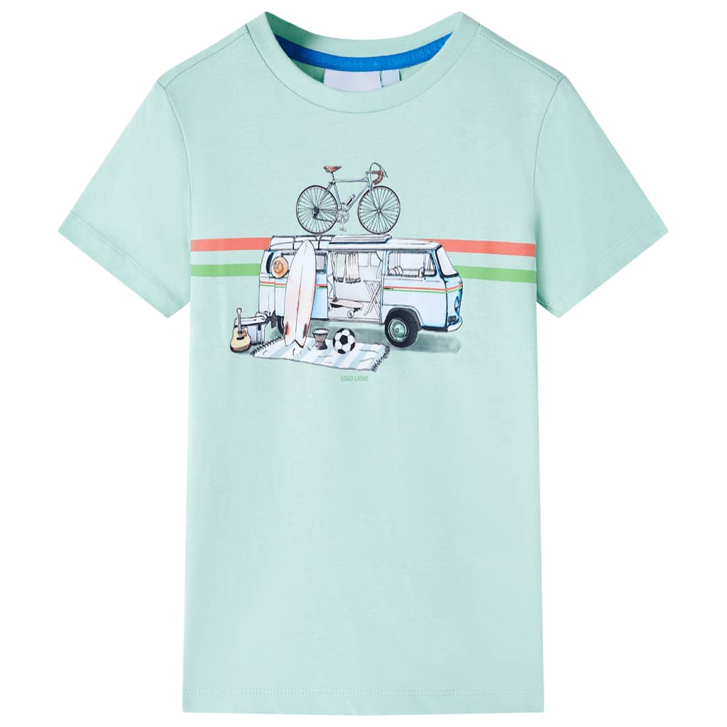 T-shirt enfant Vert menthe clair 104