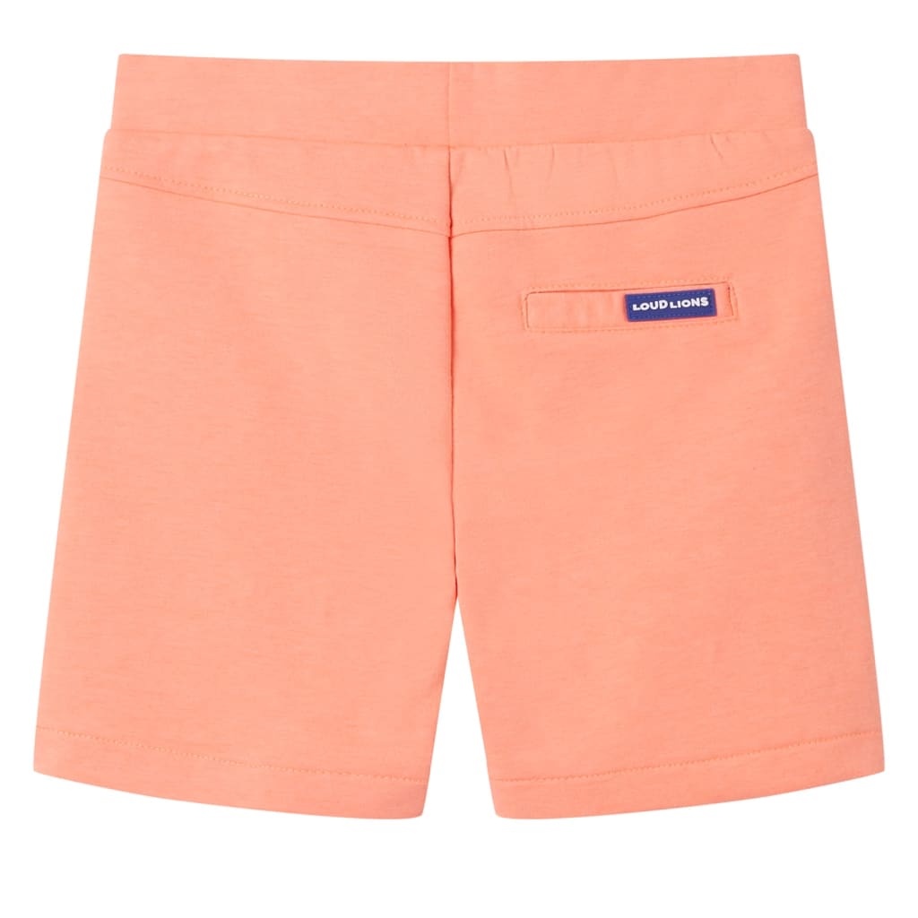 Kids' Drawstring Shorts Neon Orange 128