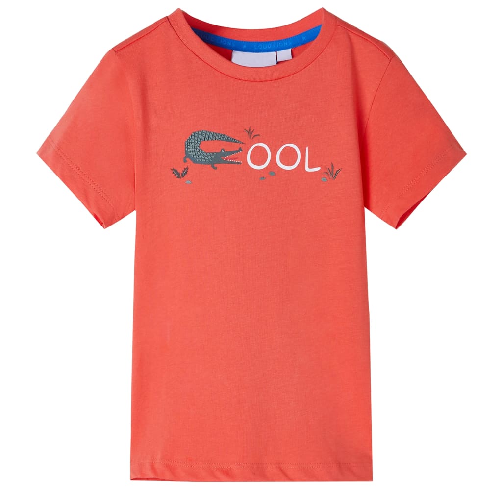 T-shirt manches courtes enfant rouge clair 116