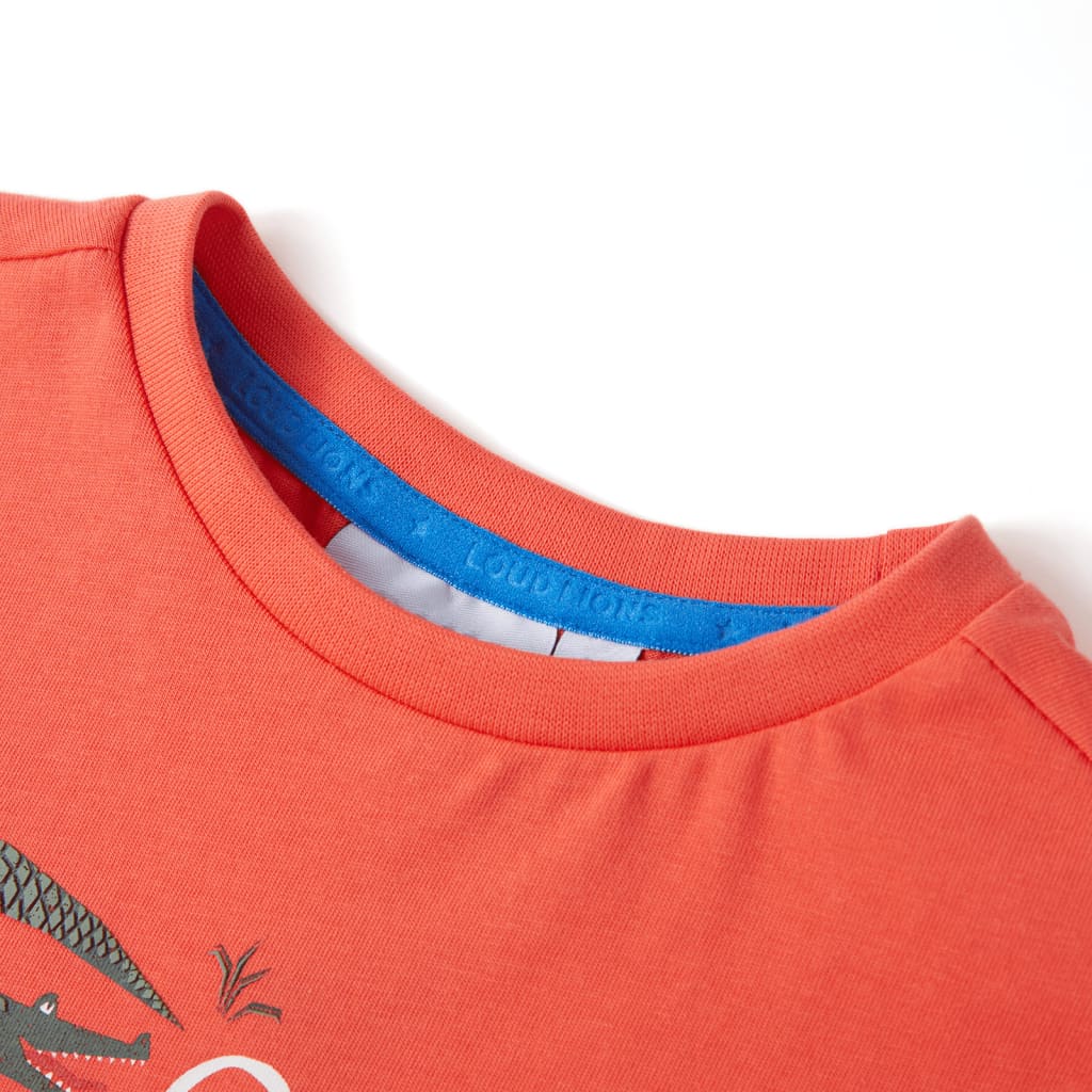 T-shirt manches courtes enfant rouge clair 116