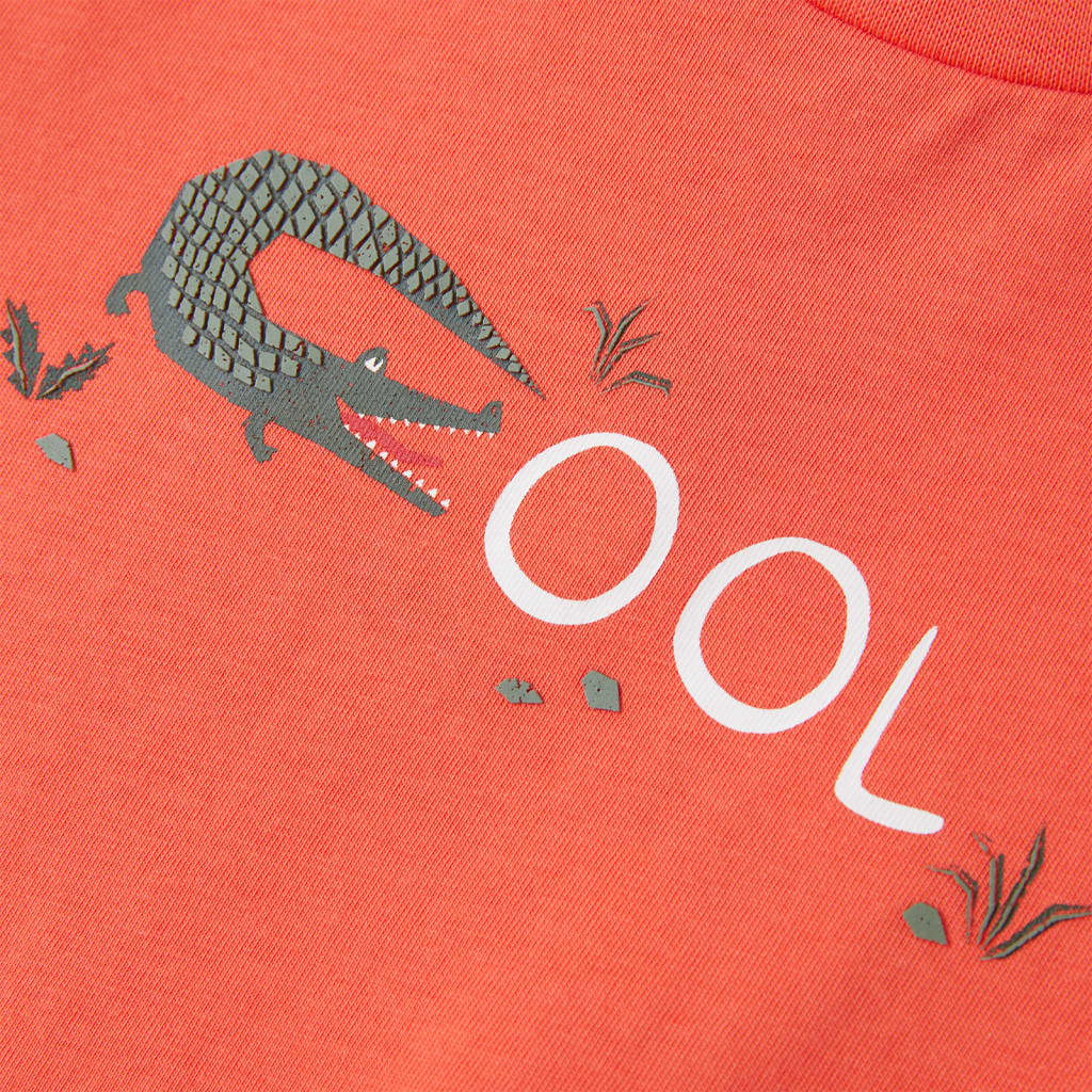 T-shirt manches courtes enfant rouge clair 116
