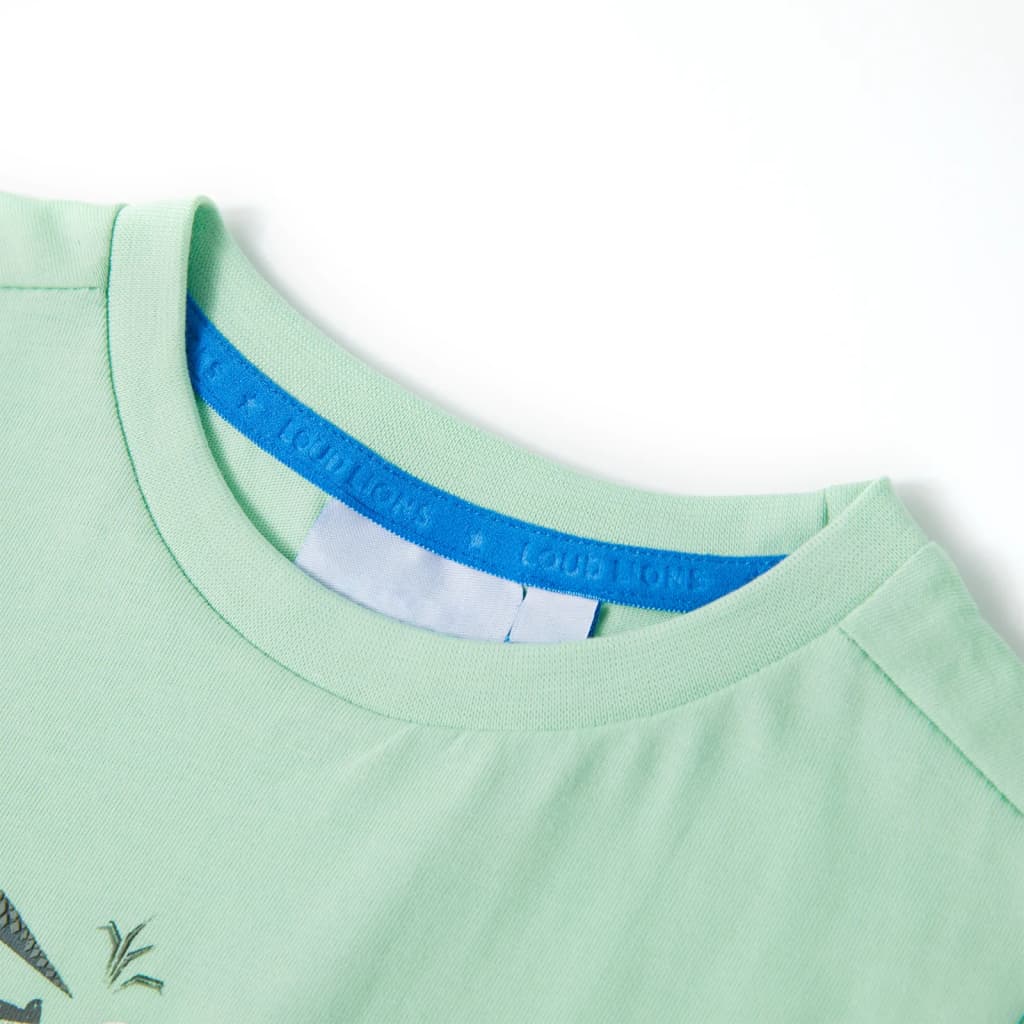 Children's Short-Sleeved T-Shirt Light Green 116