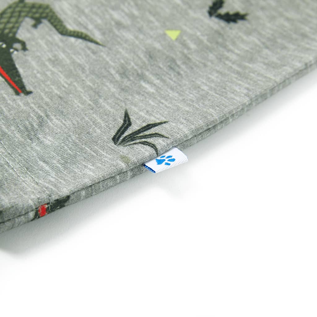 T-shirt enfant kaki clair chiné 116
