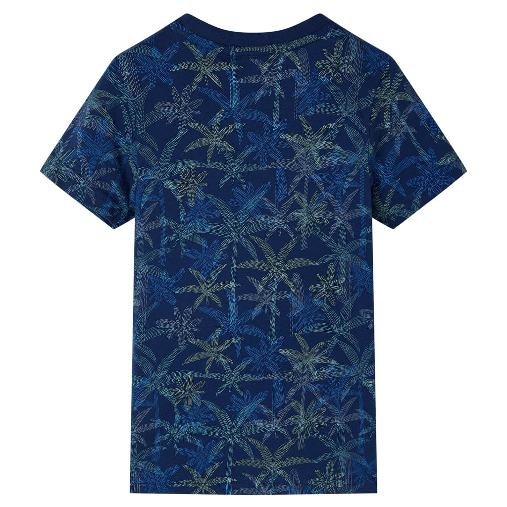 T-shirt enfant bleu marine 128