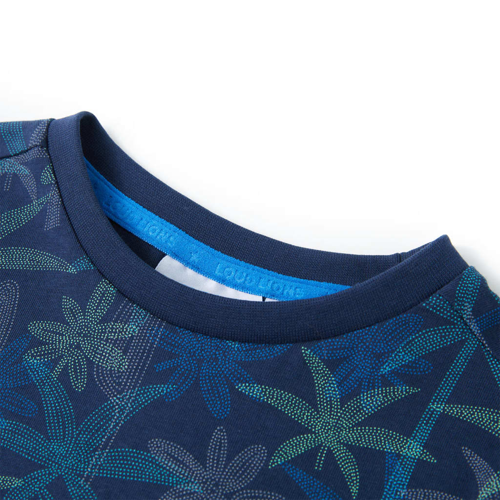 T-shirt enfant bleu marine 128