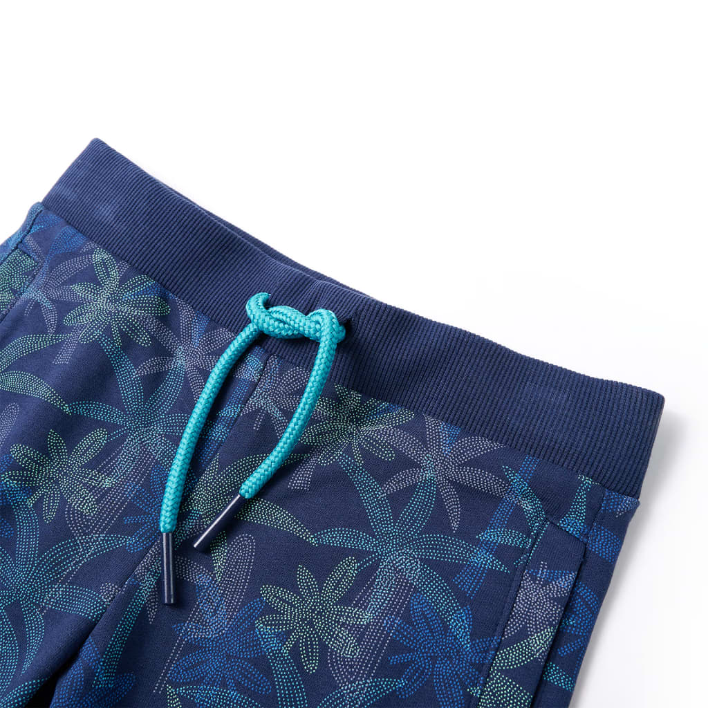 Kids' Shorts with Drawstring Navy Blue 128
