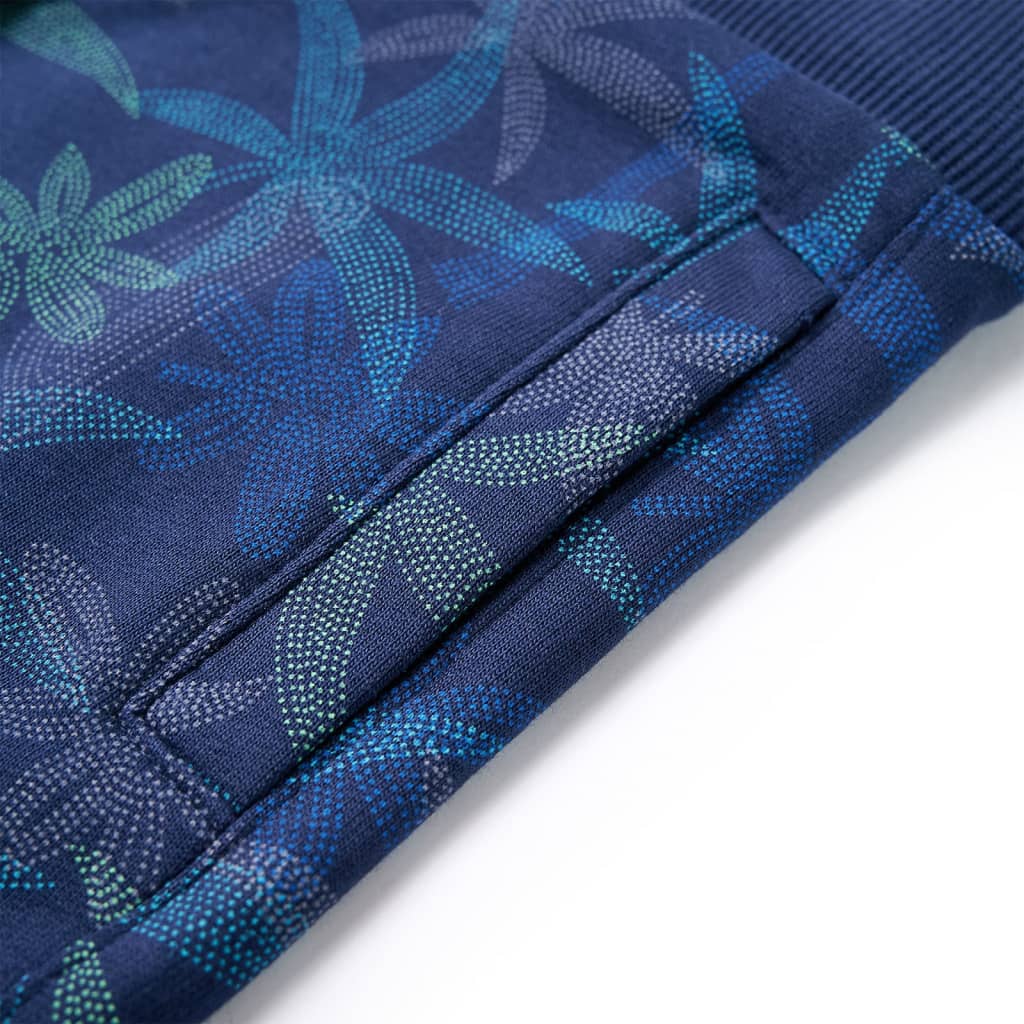 Kids' Shorts with Drawstring Navy Blue 128
