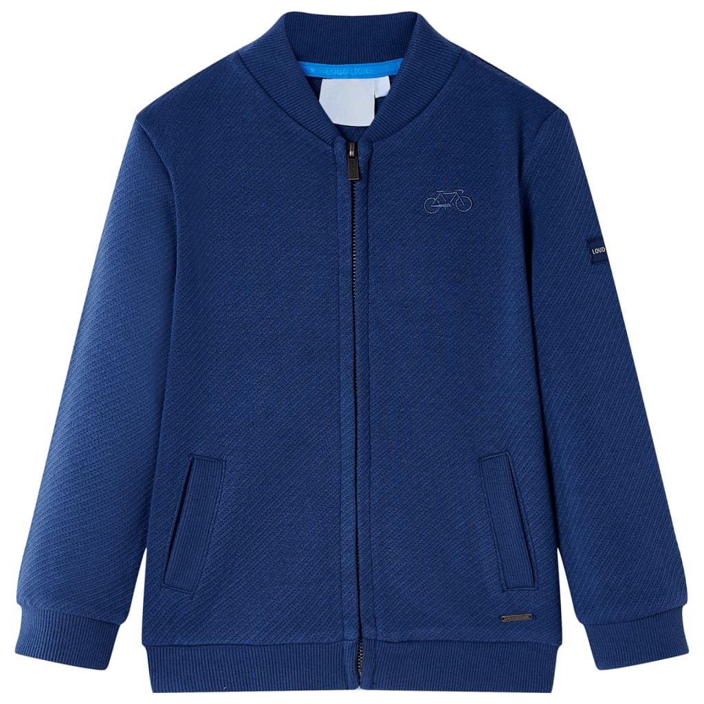 Sweatshirt zippé enfant Marine 104