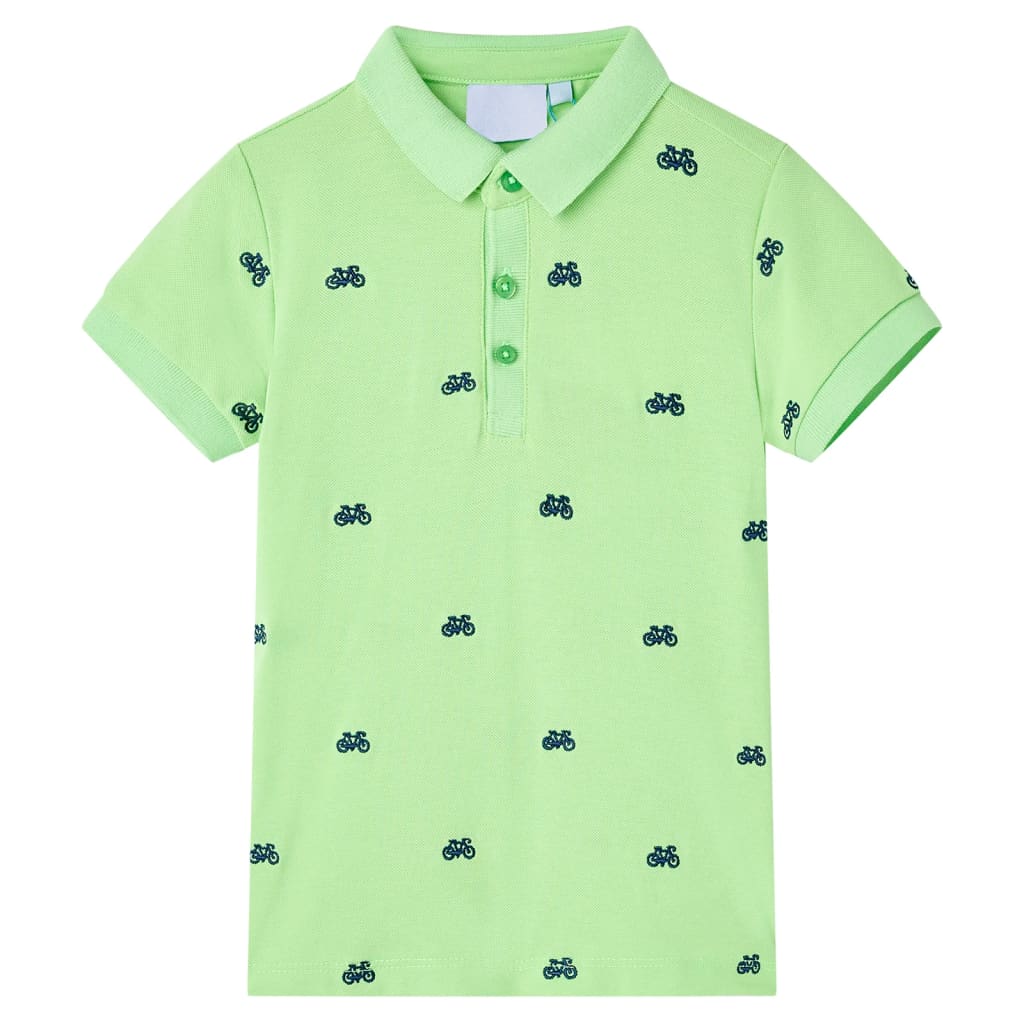 Kids' Polo Shirt Neon Green 104