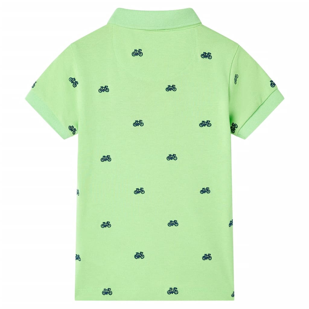 Polo enfant vert fluo 116