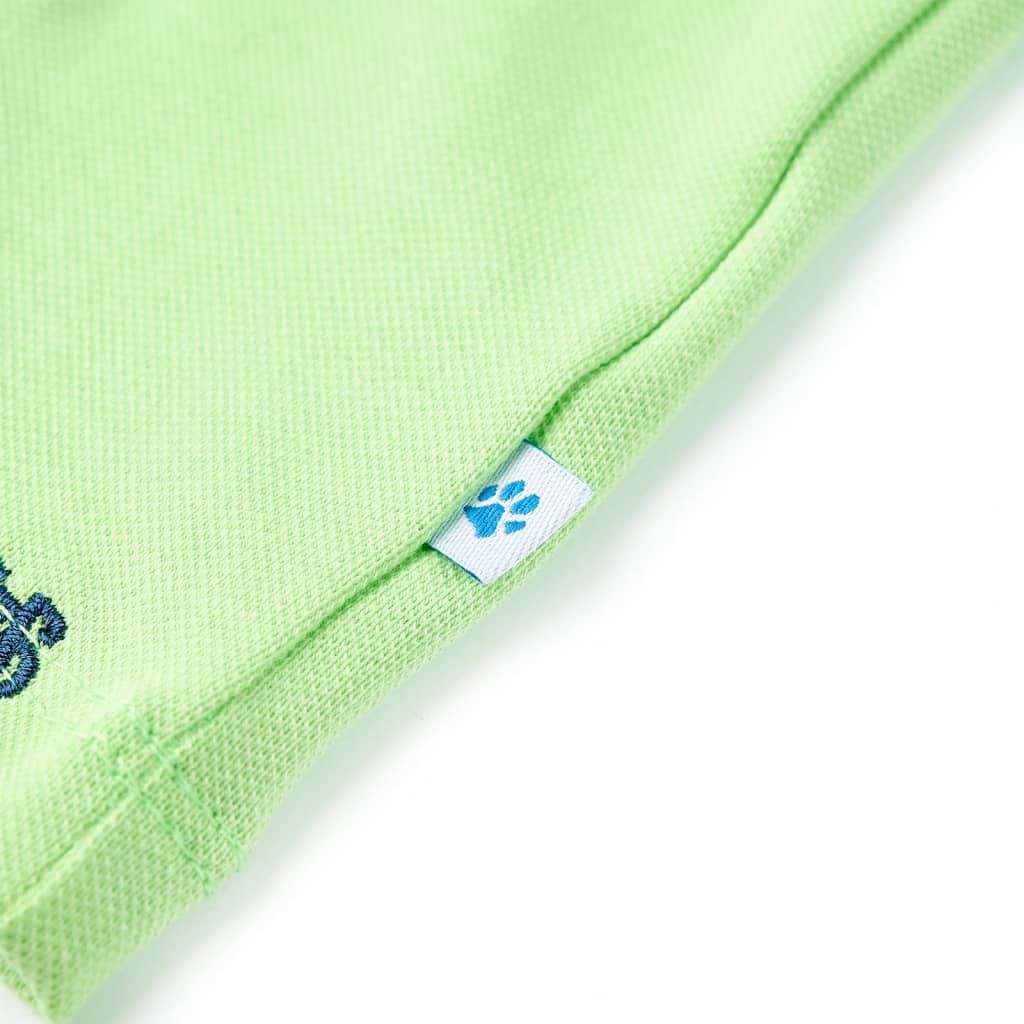 Polo enfant vert fluo 116