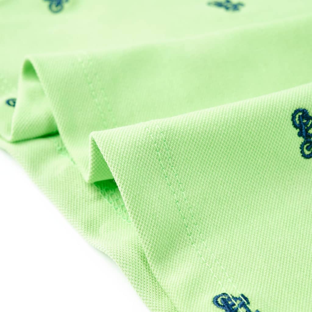 Polo enfant vert fluo 116