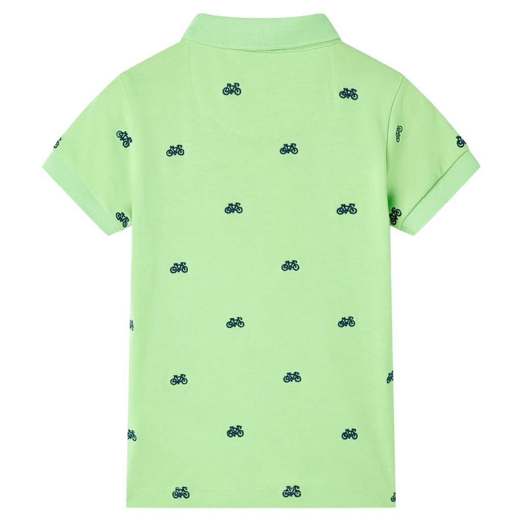 Kids' Polo Shirt Neon Green 140