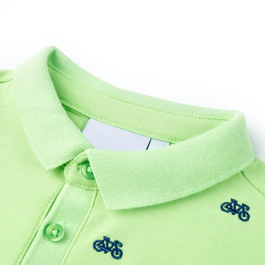 Kids' Polo Shirt Neon Green 140