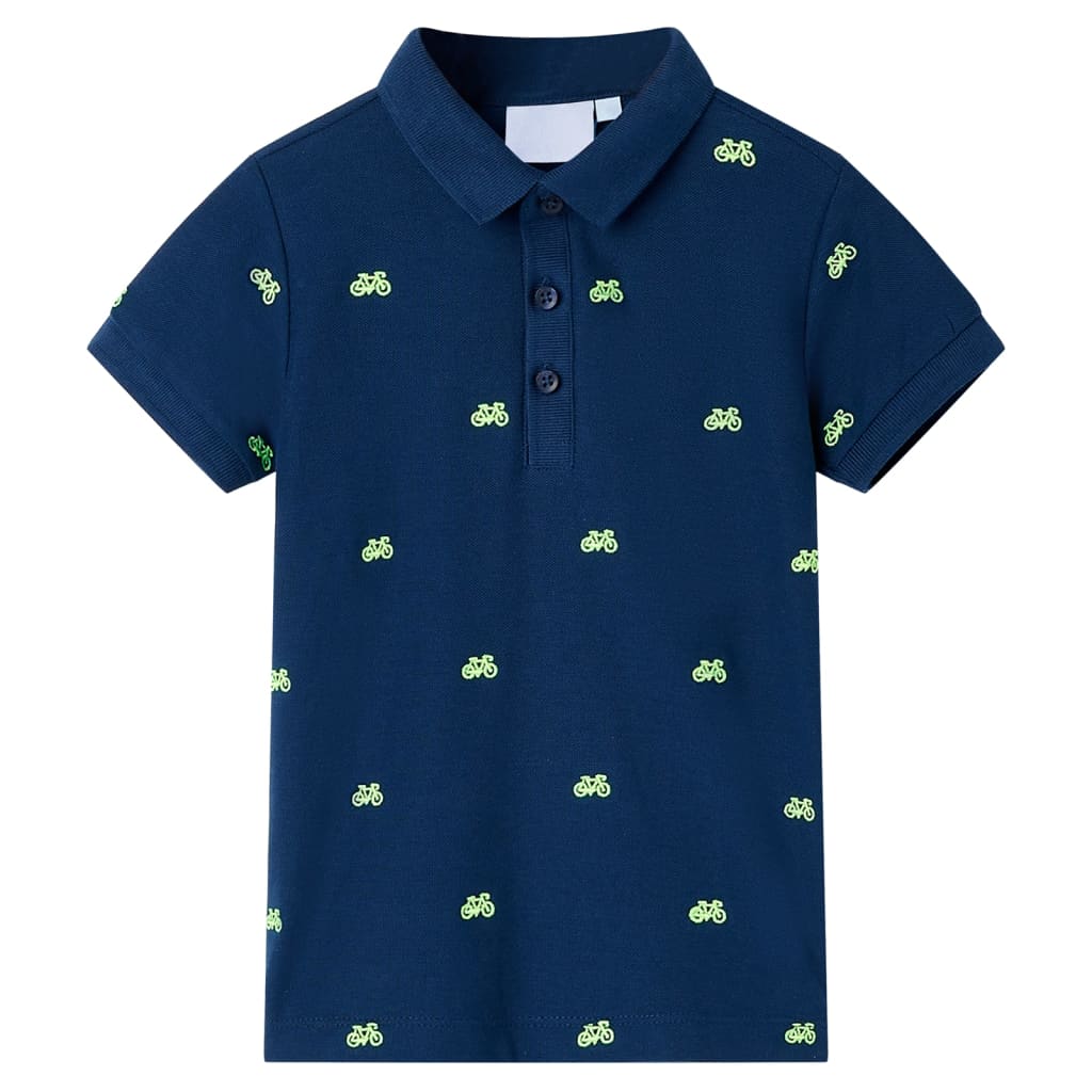 Polo enfant bleu marine 104