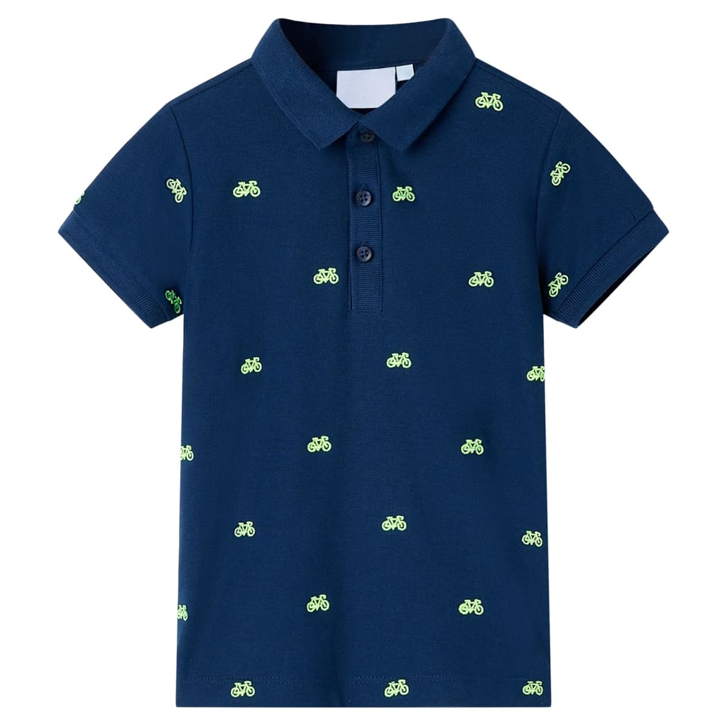 Polo enfant bleu marine 128