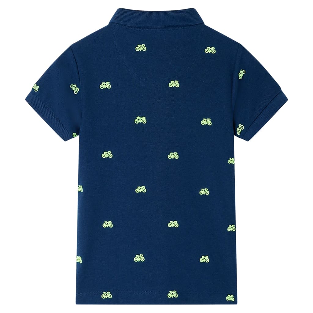 Polo enfant bleu marine 128