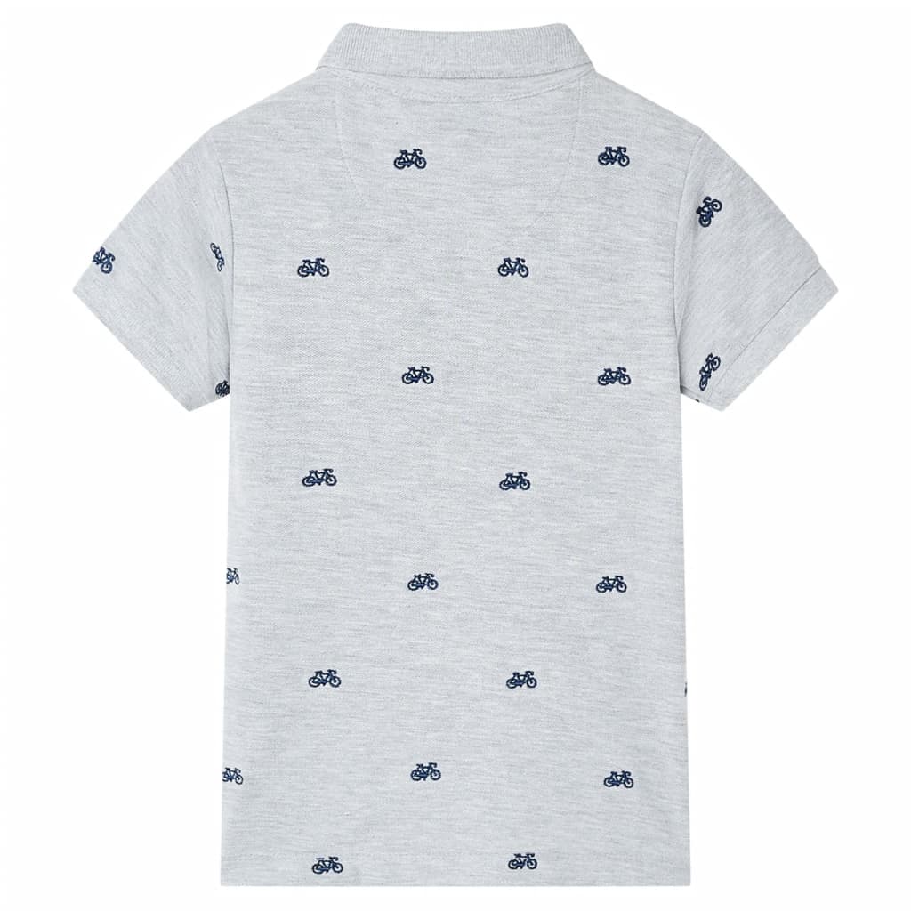 Children's Polo Shirt Grey Marl 92